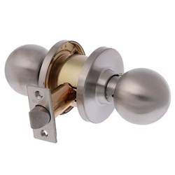 BRAVA Metro EA Series Passage Knob Set 60mm Backset SS - EA3082SS60