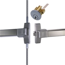 dormakaba Panic Exit Device Double Pack with External Cylinder SSS - ED22DPNLSSS 9400000002203