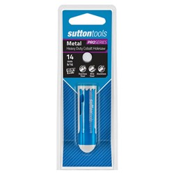 Sutton Bi-Metal Cobalt ULTRA Holesaw, 36mm Cutting Depth, 14mm Diameter - H1050140