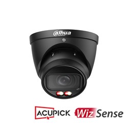 Dahua WizSense Series 6MP Black Eyeball Network Camera with 2.7-13.5mm Varifocal Lens, AcuPick Technology and White Light LED, IP67 - DH-IPC-HDW3667T-ZS-IL-ANZ-BLK