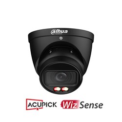 Dahua WizSense Series 8MP Black Eyeball Network Camera with 2.7-13.5mm Varifocal Lens, AcuPick Technology and White Light LED, IP67 - DH-IPC-HDW3867T-ZS-IL-ANZ-BLK