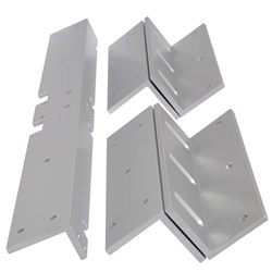 LOX L&Z Bracket for Double Electro Magnetic Lock EM3500D and EM3500DM - AMZB4D-LP