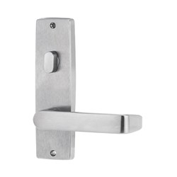 Lockwood Furniture Square End Plate Visible Fix with Turnsnib and 59 Lever Satin Chrome - 1904/59SC