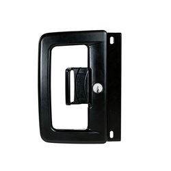 Lockwood LW9 Patio Sliding Door Lock Internal Locking And External Locking with Universal Strike 5P Double Cylinder Black - LW914UBLK