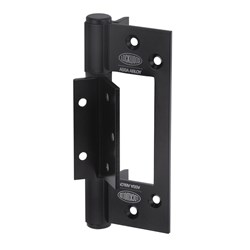 Lockwood Fast Fix Hinge Heavy Duty Wrap Around for Aluminium Doors 130x39x3mm Black - AH130BLK