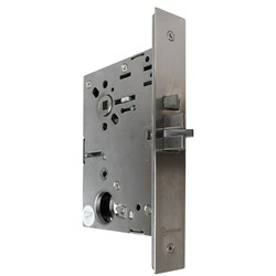McGrath Locks ANSI Mortice, Stainless Steel Construction, 70mm Backset in Satin Stainless Finish