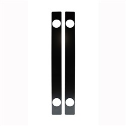 McGrath Locks Scar Plate to suit Grange, 900 x 75 x 2mm, Mild Steel Powder Coated Matt Black, Packet of 2