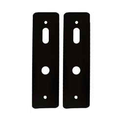 McGrath Locks Scar Plates for Hamilton Lock, 300x85x1.5mm, 304 Matt Black, Packet of 2