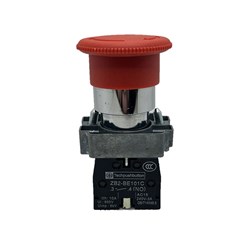 Neptune Red Mushroom Latching Button only - NEDLANCBMR-1