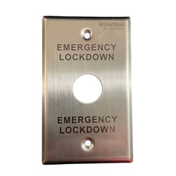 Neptune EMERGENCY LOCKDOWN Plate Only ANSI 0.9mm Stainless Steel - NEELABP
