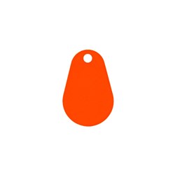 Neptune Overmoulded Pear Fob EM/Presco 125kHz Orange