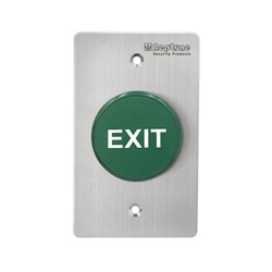 Neptune Press to Exit,ANSI,IP65,NO/NC/C,1.7mm SS,Flat EXIT,Green