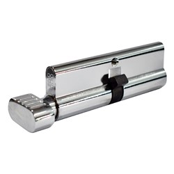 PROTECTOR Euro Single Cylinder and Turn with Fixed Cam LW4 Profile KA Chrome Plate 90mm - PCT90-5P-KA-CP