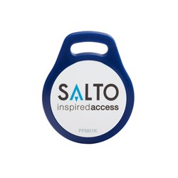 SALTO MIFARE 1K FOB BLU FRAME WHT CENTRE Pkt=10