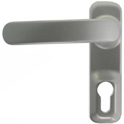 dormakaba Panic Exit Device PHT Extenal Lever Handle Fire Rated with Euro Cylinder Hole Silver - PHT05 3501439051001