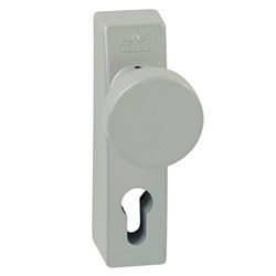 dormakaba Panic Exit Device PHT Extenal Fixed Knob with Euro Cylinder Hole Silver - PHT06 3501439061001