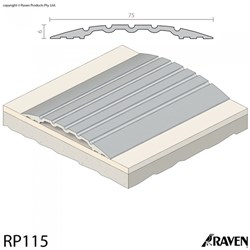 Raven RP115 Threshold Plate 6x75x1000mm CA - A115C1000