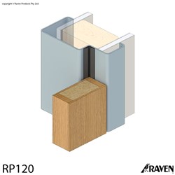 Raven RP120 Double Door Set Delta Batwing Perimeter Seal in Black 3x2.1m - A120DS