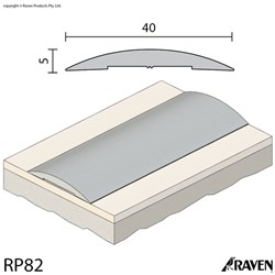 Raven RP82 Threshold Plate 5x40x2000mm CA - A82C2000
