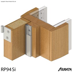 Raven RP94Si Double Door Set Perimeter Seal CA with Black Gaskets 3x2.1m - A94SICDS