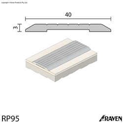 Raven RP95 Threshold Plate 3x40x1000mm CA - A95C1000