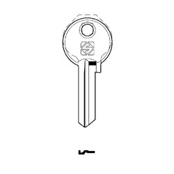 Silca FH23R Key Blank for FTH or Federal Cylinders or padlocks in steel