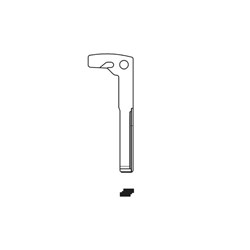 Silca HU126AT Key Blank for Mercedes Blade only Emergency with Retaining Notch