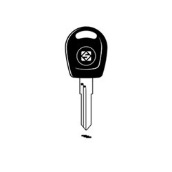Silca HU49RTE Transponder Key Blank for VAG Vehicles Empty Less Chip