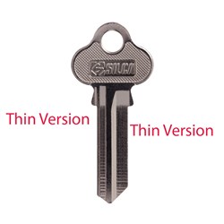 Silca Key Blank LW4 for Lockwood Household Locks 2.00mm Thin Version