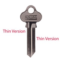 Silca Key Blank LW5 for Lockwood Household Locks 2.00mm Thin Version