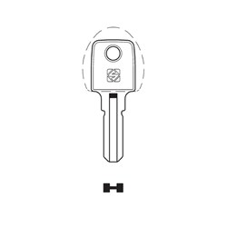 Silca RC27 Key Blank for Cyber Lock & Other Cupboard Lock Cylinders (Packet of 10)