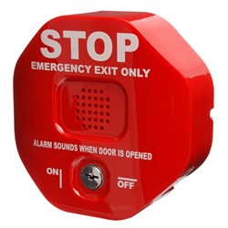 STI Wireless Exit Stopper Multifunction Door Alarm 136Hx136Wx50Dmm - STI-6400WIR