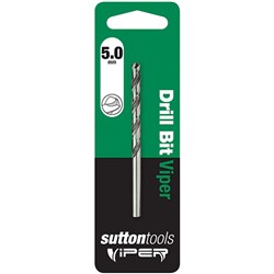 Sutton Viper Jobber Drill Bit HSS, 5.0mm Diameter - D1050500