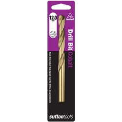 Sutton Heavy Duty Cobalt Alloy Drill Bit, 12.0mm Diameter - D1081200
