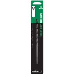 Sutton Long Series Drill Bit HSS, 8.0mm Diameter - D1100800
