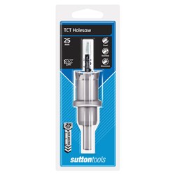 Sutton TCT Holesaw, 25mm Cutting Depth, 25mm Diameter - H1170250