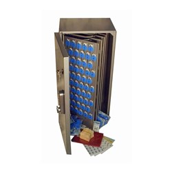 TELKEE KEY CABINET MODEL T398HGM 686L / 550 GREY W/MECH KEY PAD