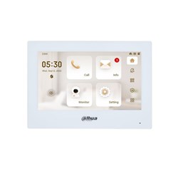 Dahua IP Indoor 7inch Residential/Apartment WiFi Intercom Touch Screen Monitor, White - DHI-VTH2621GW-WP