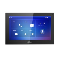 Dahua IP Indoor 10inch Residential/Apartment Intercom Touch Screen Monitor, Black - DHI-VTH5441G