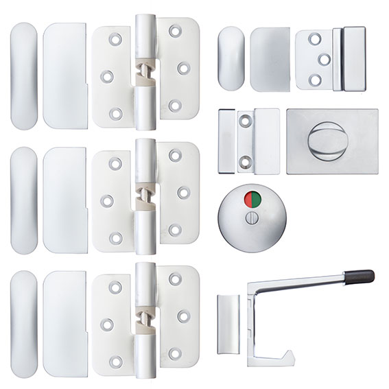 Metlam Toilet Partition Hinge Set