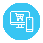 Web shopping icon