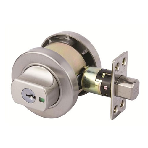 Lockwood Paradigm 005 Deadbolt Round Rose Double Cylinder SSS Universal Pack - 005/B1SSDP