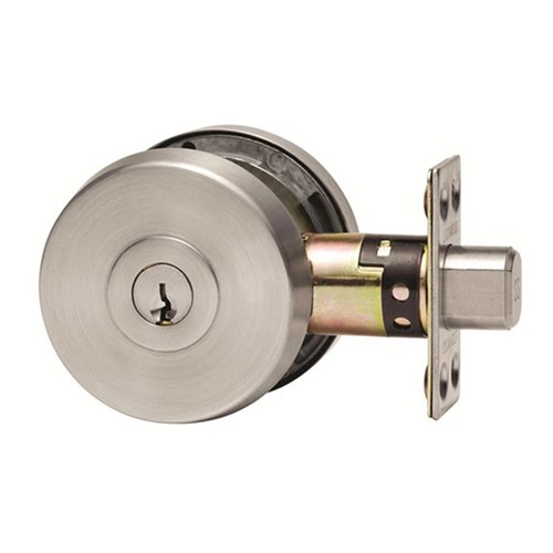 Lockwood Paradigm 005 Deadbolt Round Rose Double Cylinder SSS Universal Pack - 005/B1SSDP