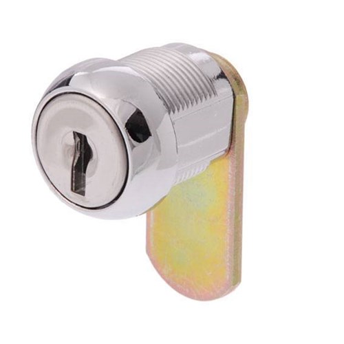 Lock Focus Cam Lock 16mm Round Face KA 050 Nut Fix with Flat Cam Chrome - A/CR16/02/3B/NO4