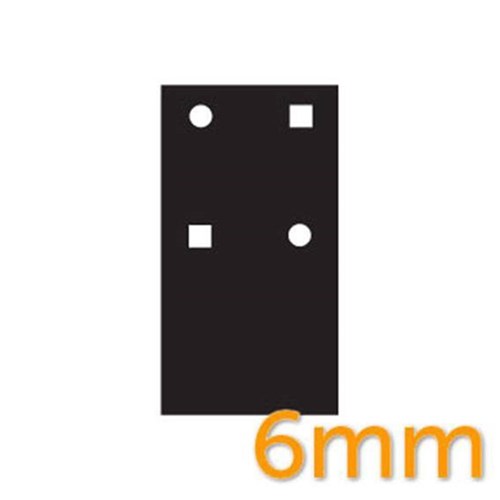 BDS Packer to suit 100mm Padbolt 6mm Black Acrylic - 09351313