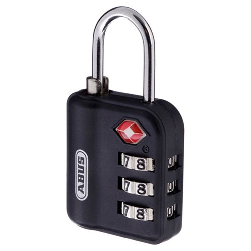 ABUS 147 Series Travel Combination Padlock with 30mm zinc body and 20mm steel shackle TSA Compatible - 147TSA30C