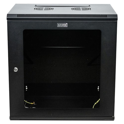 Datatek 12RU 450mm Deep Wall Mount Data Cabinet 600Wx450Dx635Hmm - 24B12RW64
