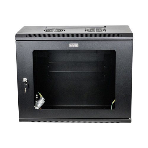 Datatek 9RU 300mm Deep Wall Mount Data Cabinet 600Wx300Dx500Hmm - 24B9RW63