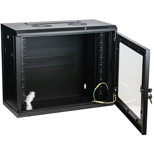 Datatek 9RU 300mm Deep Wall Mount Data Cabinet 600Wx300Dx500Hmm - 24B9RW63