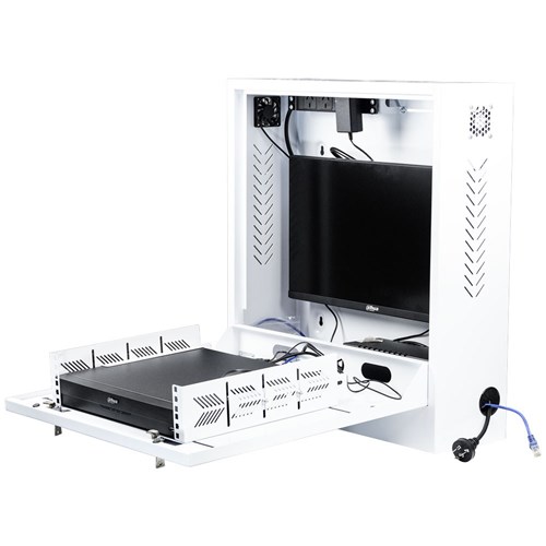 Datatek CCTV System Security Cabinet White 580Wx185Dx635Hmm - 24SECCAB